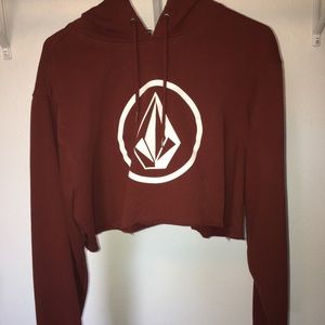Cropped volcom hoodie
